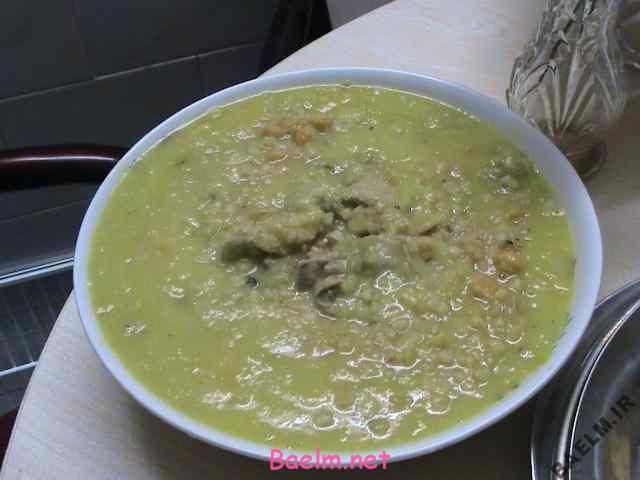 روش پخت آش کدو