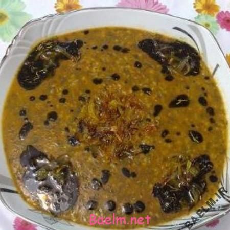 طرز پخت آش اسفناج و لپه