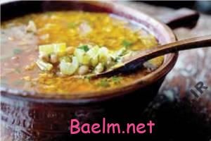 طرز پخت آش گردو و کرفس