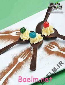 روش تهیه قاشق شکلاتی