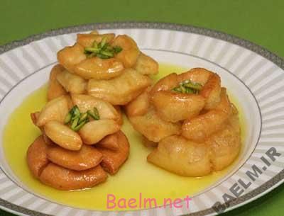 طرز تهیه خاگینه به شکل گل نیلوفر