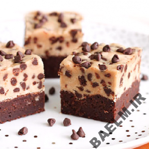 طرز تهیه براونی با روکش کوکی