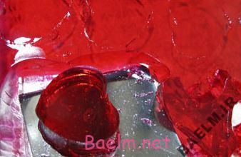 طرز تهیه ژله قلب شیشه ای