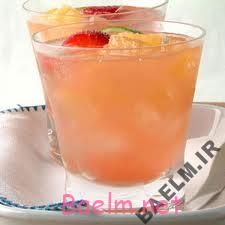 طرز تهیه پانچ میوه ای کف دار