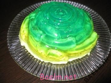 طرز تهیه ژله بستنی با قالب گل رز