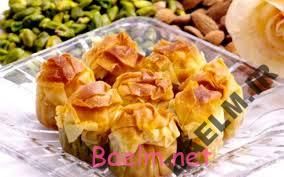 طرز تهیه باقلوا به شکل رز