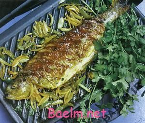 طرز تهیه قزل آلای گریل شده