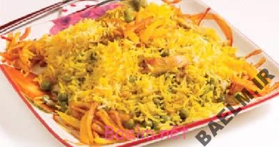 طرز تهیه کاری پلوشیرازی