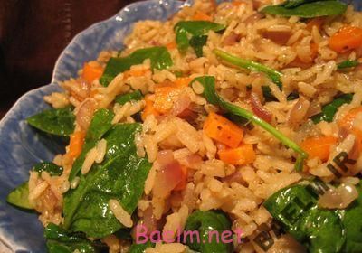 طرز تهیه برنج تفت داده شده