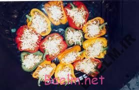 طرز تهیه پلو فلفل دلمه ای