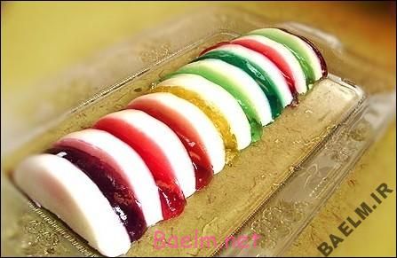 طرز تهیه ژله رنگین کمانی ( روش دوم )