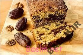 طرز تهیه كــيک خــرما و گــردو