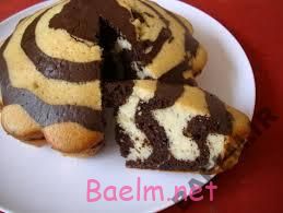 طرز تهیه کیک دو رنگ