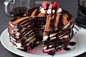 طرزتهیه کیک شکلاتی پنکیک