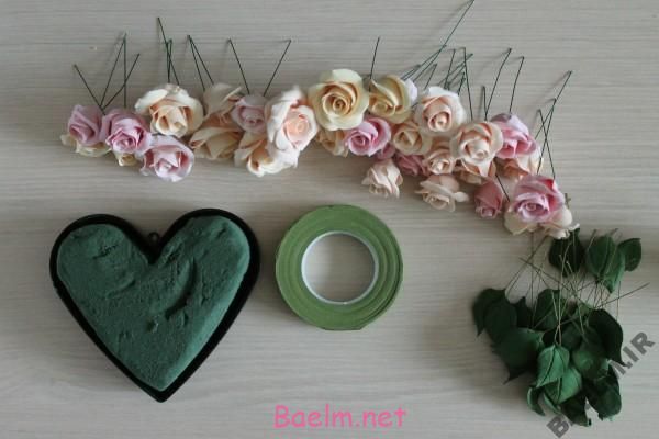 آموزش تصويري ساخت گل رز با خمير