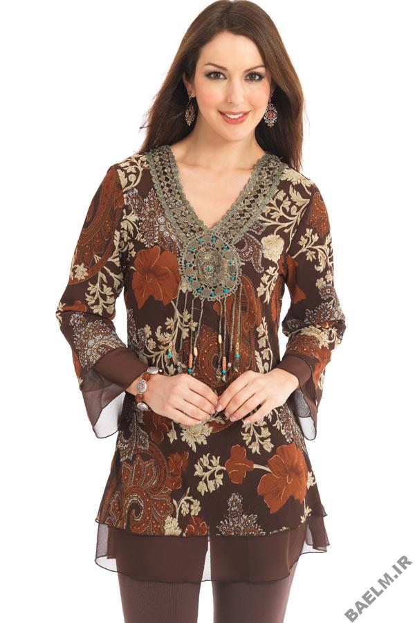 Chiffon Kurti 2 006 مدل های متنوع لباس های خانگی و راحت برای خانم ها