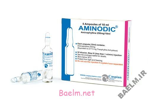 دارونامه | موارد مصرف و عوارض داروي آمینوفیلین