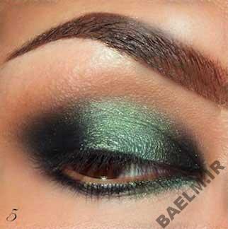 آرایش چشم ,آرایش چشم زیبا,آموزش تصویری آرایش چشم