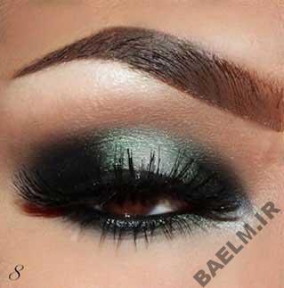 آرایش چشم ,آرایش چشم زیبا,آموزش تصویری آرایش چشم