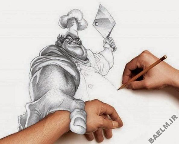 funny amazingly detailed art drawings 1 9 نقاشی خنده دار و زیبا