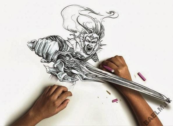 funny amazingly detailed art drawings 6 9 نقاشی خنده دار و زیبا