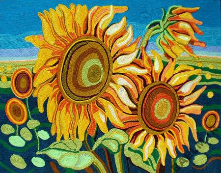 نحوه ساخت تابلو با کاموا, درست کردن تابلو با کاموا