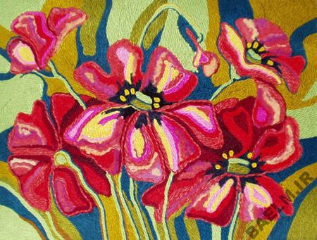 نحوه ساخت تابلو با کاموا, درست کردن تابلو با کاموا