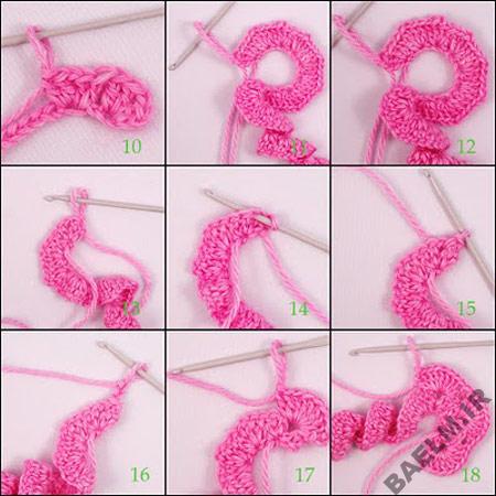 آموزش قلاب بافي | آموزش بافت پادري + عكس نحوه بافت پادری, آموزش بافت پادری