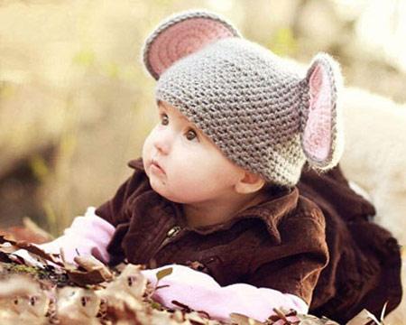 مدل کلاه بافتنی, کلاه بچه گانه