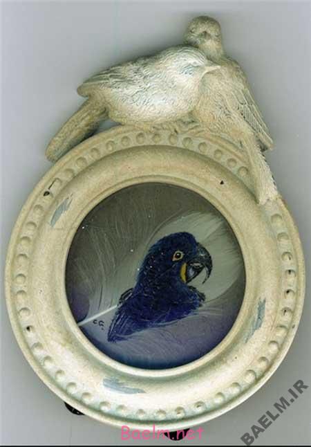 دیدنیها | نقاشی های بسیار زیبا با رنگ و روغن روی پر+تصاویر