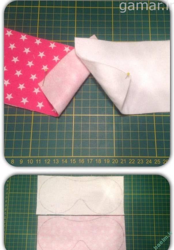 خیاطی | آموزش قدم به قدم دوخت چشم بند(تصویری) 2532