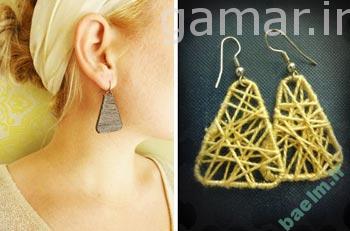 آموزش ساخت یک گوشواره ساده اما زیبا از گیره کاغذ 25636