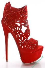 مد و زیبایی | مدل های جدید کفش مجلسی و نامزدی قرمز رنگ 2014