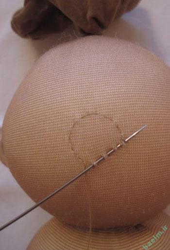 عروسك سازي | آموزش تصويري ساخت عروسك با مزه با جوراب كهنه 15