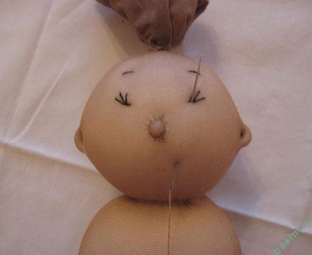 عروسك سازي | آموزش تصويري ساخت عروسك با مزه با جوراب كهنه 19