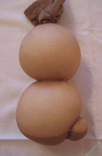 عروسك سازي | آموزش تصويري ساخت عروسك با مزه با جوراب كهنه 9