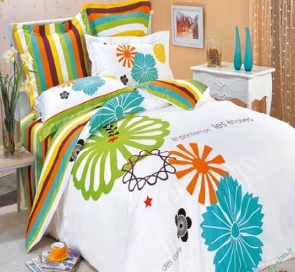 دكوراسيون اتاق كودك | ست كاغذ ديواري با روتختي اتاق خواب كودك 9