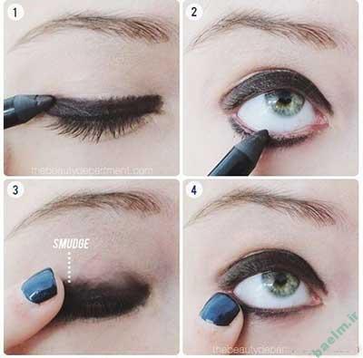 آرایش, آرایش چشم, آرایش چشم دودی آرایش, آرایش چشم, آرایش چشم دودی