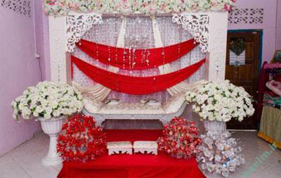 تزئینات عقد و عروسی | دیزاین تالار و جایگاه عروس و داماد 9303-4m1553