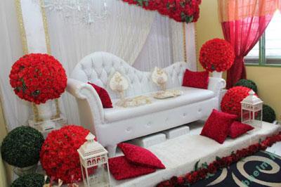 تزئینات عقد و عروسی | دیزاین تالار و جایگاه عروس و داماد 9303-4m1556