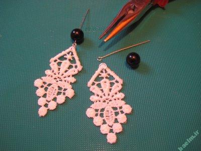 هنر خانه داري | اموزش درست كردن گوشواره گيپوري + تصوير