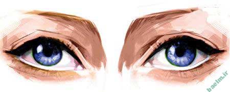 آموزش زیبایی,آرايش چشم,درشت جلوه کردن چشم‌ها