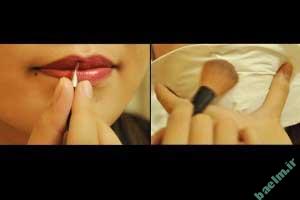 آرایش لب,برق لب, خط لب