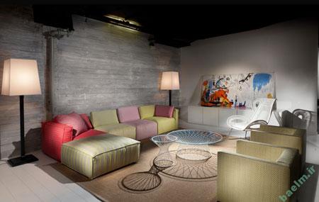 کاربرد رنگ آبی در خانه, چیدمان رنگ آبی در خانه