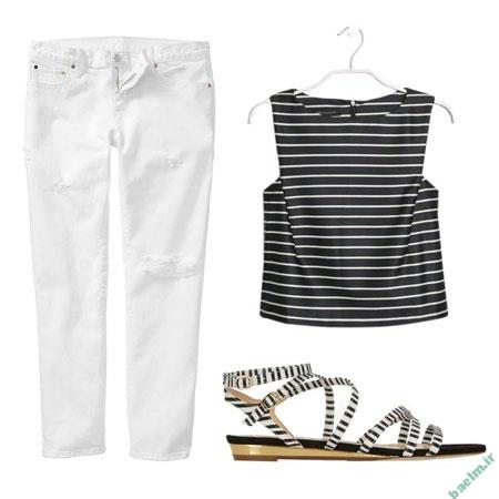 مدل ست های تابستانی, ست تابستانی با شلوار جین مدل ست های تابستانی, ست تابستانی با شلوار جین