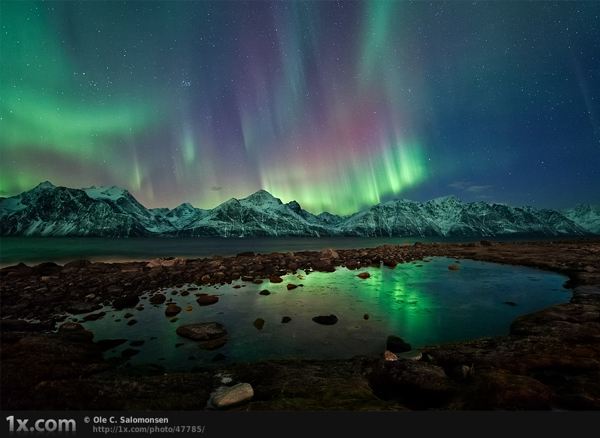 beautiful arctic alps nature photo