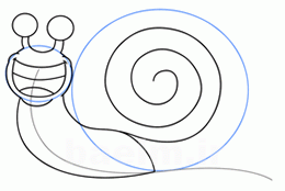 مطالب آموزشی | آموزش گام به گام کشیدن نقاشی حلزون