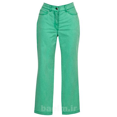 مدل شلوار جین زنانه سبز رنگ
