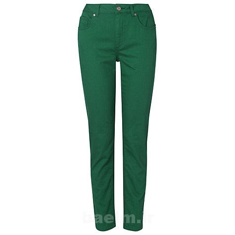 مدل شلوار جین زنانه سبز رنگ