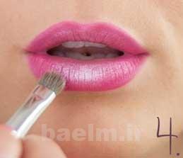 آرايش و زيبايي | آموزش تصويري حجم دادن لب به صورت گام به گام 131231 (2)